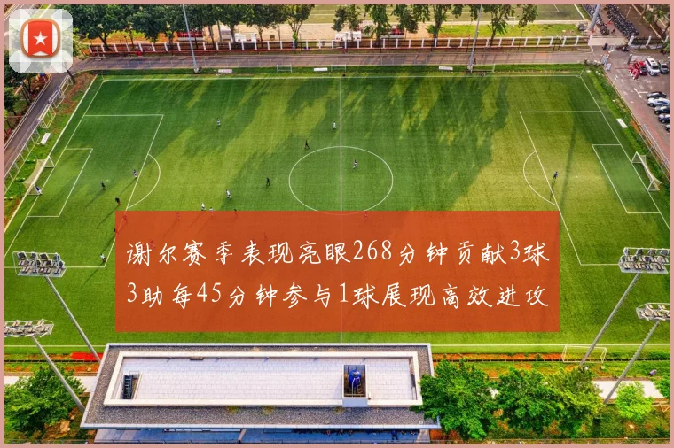 谢尔赛季表现亮眼268分钟贡献3球3助每45分钟参与1球展现高效进攻能力